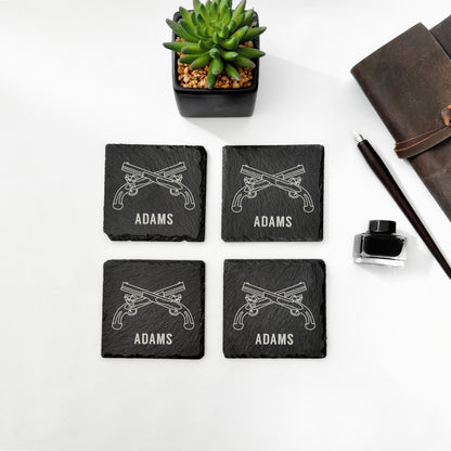 US Army Military Police slate coasters