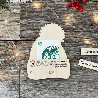 Customizable Winter Hat Gift Card/Money Holder and Christmas Ornament