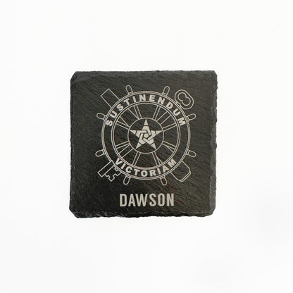 US Army Logistics Corps slate coasters