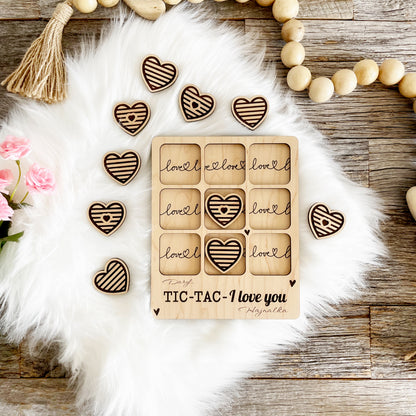 Laser cut file, custom Tic Tac I love you, Glowforge ready, Instant Digital Download