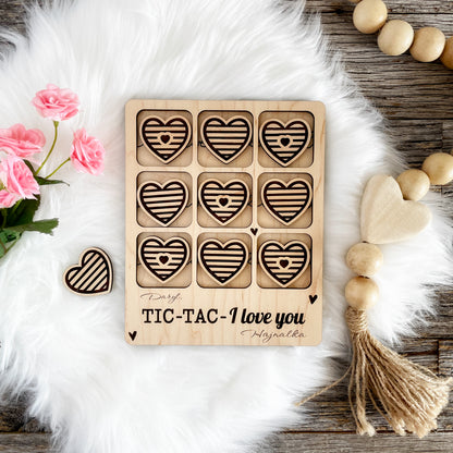 Laser cut file, custom Tic Tac I love you, Glowforge ready, Instant Digital Download