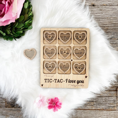 Laser cut file, custom Tic Tac I love you, Glowforge ready, Instant Digital Download