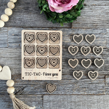 Laser cut file, custom Tic Tac I love you, Glowforge ready, Instant Digital Download