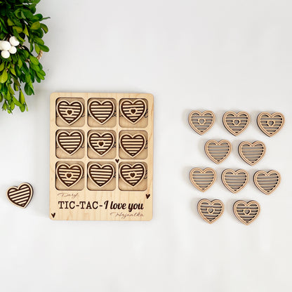 Laser cut file, custom Tic Tac I love you, Glowforge ready, Instant Digital Download