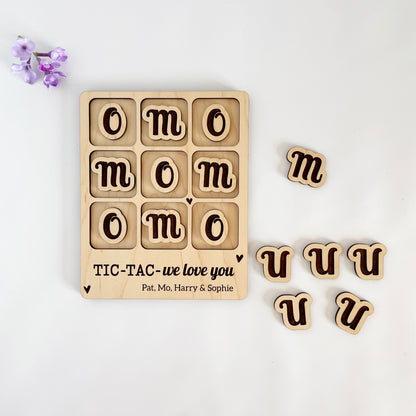 Laser cut file, custom Tic Tac We love you Mom, Mum, Glowforge ready, Instant Digital Download