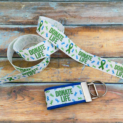 Donate Life Organ donation awareness key fob, Donate Life key chain, exclusive design