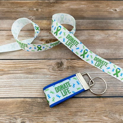 Donate Life Organ donation awareness key fob, Donate Life key chain, exclusive design