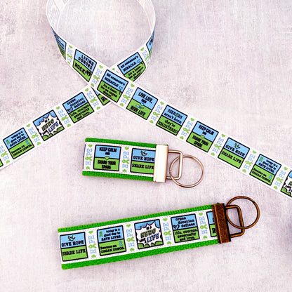 Organ donor awareness and support key fob, Organ donation support, Donate Life key chain, exclusive design