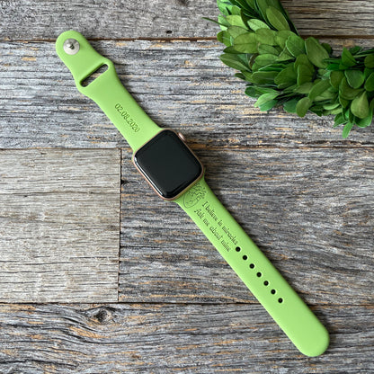 Custom engraved Apple Watch band for Heart Transplant Recipients