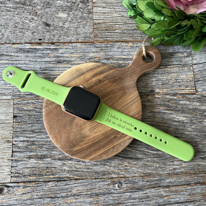 Custom engraved Apple Watch band for Heart Transplant Recipients