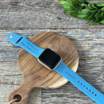 Custom engraved Apple Watch band for Heart Transplant Recipients