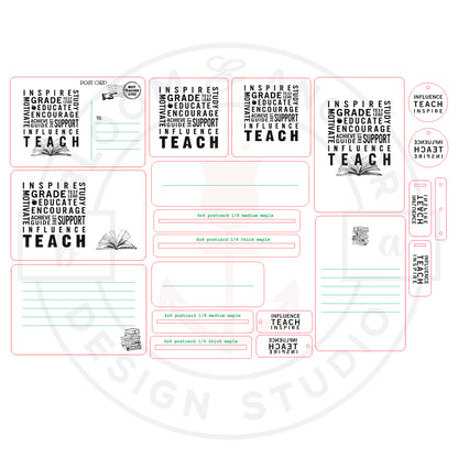 Laser cut file, Teacher Appreciation HUGE Bundle, Glowforge ready, Instant Digital Download